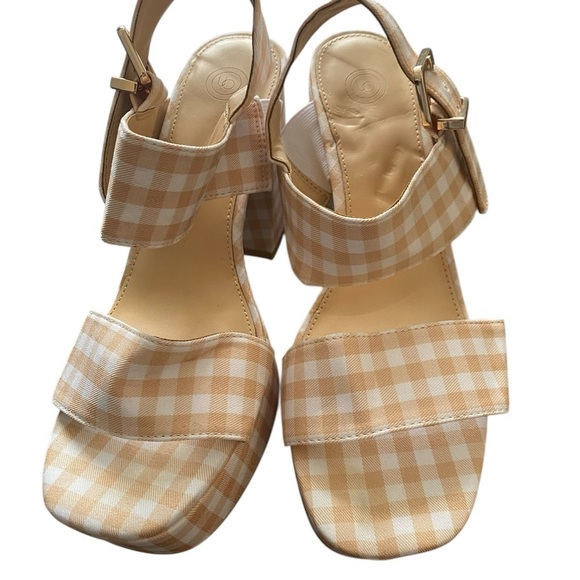 Urban outfitters Rachel Gingham strappy platform heels - Picture 4 of 14